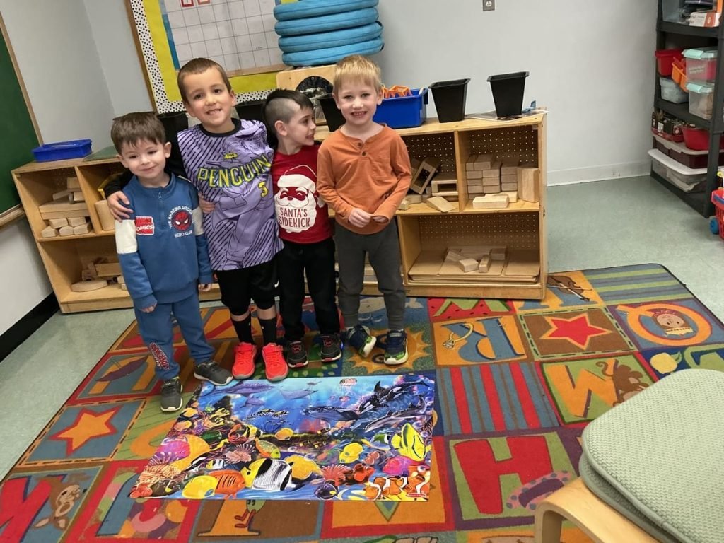 Pre-K student practicing early literacy skills at Abundant Life in Wilmington, MA