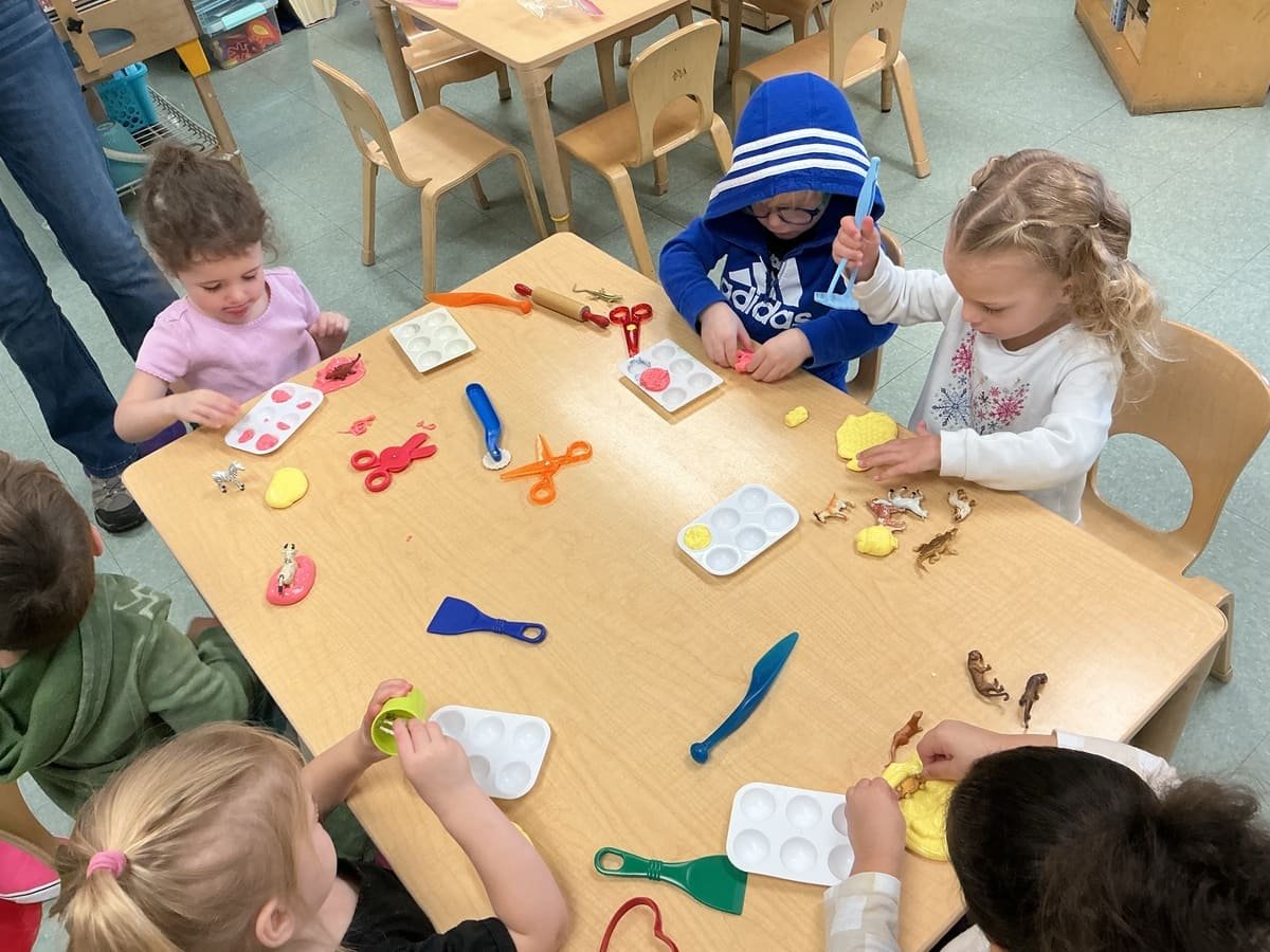 Little Saints classroom – children 2 years 9 months to 3 years at Abundant Life Christian Childcare in Wilmington, MA
