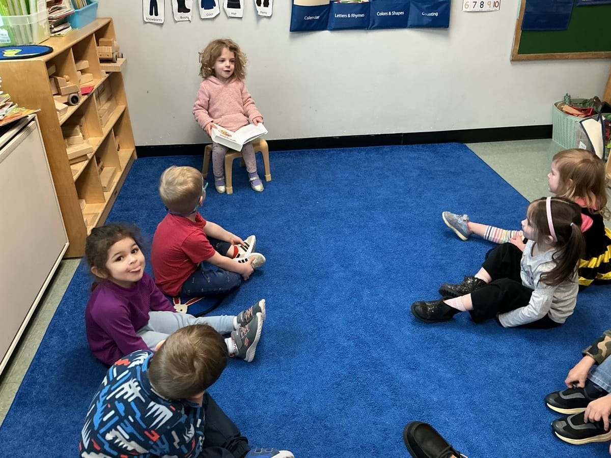 Little Saints classroom – children 2 years 9 months to 3 years at Abundant Life Christian Childcare in Wilmington, MA