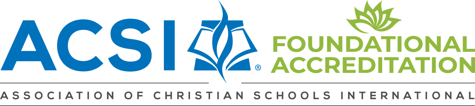 ACSI accreditation badge – Association of Christian Schools International